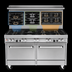 Thumbnail image #3 for Southbend Ultimate 60-Inch Gas Restaurant Range with 8 Open Burners, Standard Oven and Cabinet Base
