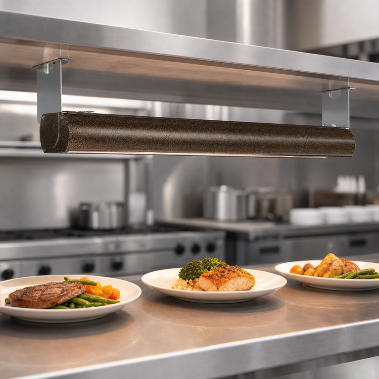 Product image #3 for Vollrath 42-Inch Low Profile Unlighted Heat Strip Lamp with Aluminum Housing, 120V