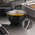 Thumbnail image #3 for Vollrath 1.7 Qt Round Double-Wall Insulated Serving Bowl with Black Exterior and Satin Stainless Steel Interior