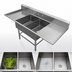 Thumbnail image #3 for John Boos Pro-Bowl 2-Compartment Stainless Steel Bakery Sink with Left and Right Drainboards