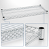 Thumbnail image #3 for Eagle Group QuadTruss 48-Inch x 14-Inch Stainless Steel Wire Shelf, 800 lb Capacity