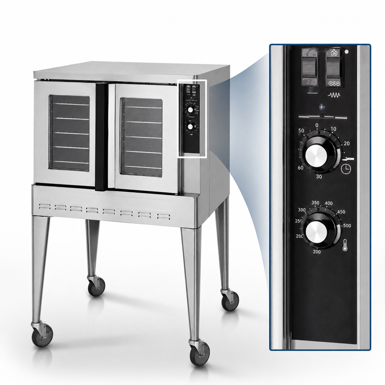 Product image #3 for Blodgett Zephaire Series Single-Deck Standard Depth Gas Convection Oven, 5 Full-Size Pan Capacity