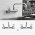 Thumbnail image #3 for Big-Flo Wall-Mount Mixing Faucet with 16-Inch Swing Nozzle, 8-Inch Adjustable Centers