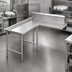 Thumbnail image #3 for Advance Tabco Island-Clean L-Shaped Dishtable, 143-Inch, Left-Mount, 14 Gauge 304 Stainless Steel