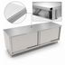 Thumbnail image #3 for John Boos 144-Inch x 30-Inch Enclosed Work Table with Cabinet Base and Sliding Doors, 14-Gauge Stainless Steel Top