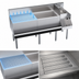 Thumbnail image #4 for Krowne Royal Series 60-Inch Underbar Ice Bin/Cocktail Station with 24-Inch Drainboard, 12-Inch Blender Station and 10-Circuit Cold Plate