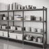 Thumbnail image #3 for Cambro Camshelving® Basics Plus 4-Tier Solid Add-On Shelving Unit, 24