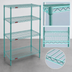 Thumbnail image #3 for EagleGard 4-Tier Wire Shelving Starter Unit, 24 x 18 x 63 Inches, Hybrid Epoxy Finish