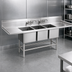 Thumbnail image #3 for Spec-Master FN Series Three-Compartment Commercial Sink with Right-Hand Drainboard