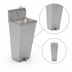 Thumbnail image #3 for John Boos Pro-Bowl Floor-Mount Hand Sink with Tapered Pedestal, 14 x 10 x 5-Inch Bowl, 9-3/4-Inch Backsplash