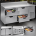 Thumbnail image #3 for Beverage-Air 67-Inch Two-Section Worktop Refrigerator with 4 Drawers
