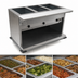 Thumbnail image #3 for Spec-Master PHT6OB-240 6-Well Electric Portable Hot Food Table with Cutting Board