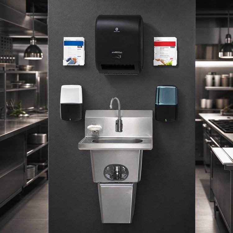 Product image #3 for Eagle Group MicroGard Touch-Free Handwashing System with Sink and Dispensers