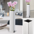 Thumbnail image #3 for 1-3/4 Inch x 5-1/4 Inch Square Stainless Steel Bud Vase with Satin Finish