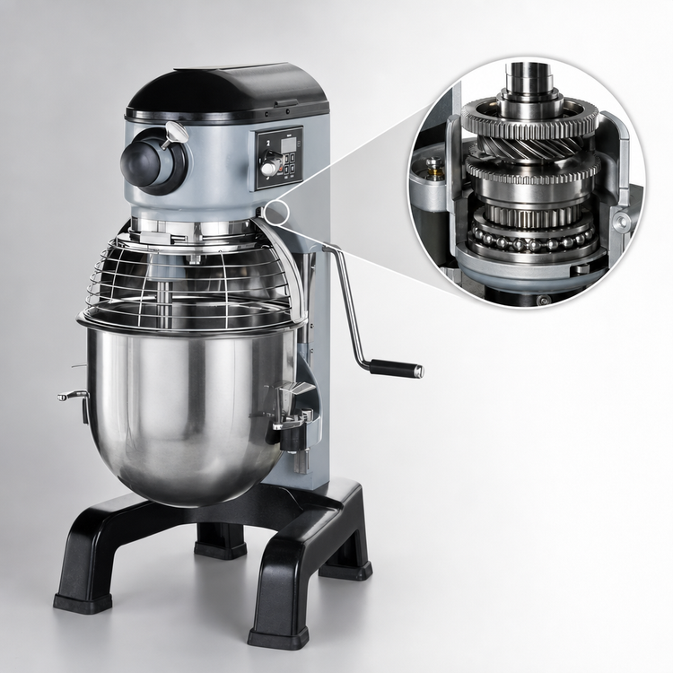Product image #4 for Hobart Centerline HMM20-1STD 20 Qt Countertop 3-Speed Planetary Mixer with Digital Timer