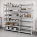 Thumbnail image #4 for Cambro Camshelving Premium 5-Shelf Vented and Solid Add-On Polymer Shelving Unit, 24