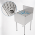 Thumbnail image #4 for Top Shelf TS Series 20-Inch Freestanding Stainless Steel Underbar Drainboard with 6-Inch Backsplash
