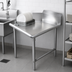 Thumbnail image #3 for John Boos Pro-Bowl 48 x 30 x 44-Inch Straight Clean Dish Table, Left-to-Right, 14 Gauge 304 Stainless Steel