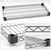 Thumbnail image #3 for Eagle QuadTruss Quad-Adjust Wire Reverse Mat Shelf, 48 x 21 Inches, Stainless Steel Finish