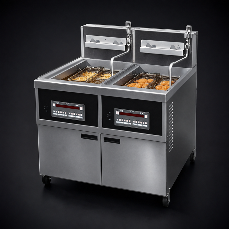 Product image #3 for Henny Penny OFE-342.0 2-Well Electric Open Fryer with Built-In Filter