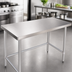 Thumbnail image #3 for 48-Inch x 18-Inch Stainless Steel Work Table with Open Galvanized Base