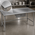 Thumbnail image #3 for Deluxe Series 30-Inch x 24-Inch Stainless Steel Work Table with 1-1/2-Inch Rear Upturn and Tubular Base