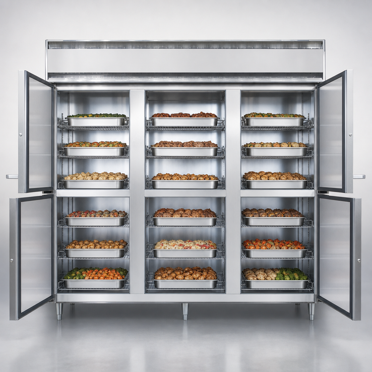 Product image #3 for Continental Refrigerator DL3WE-HD Designer Line Extra Wide Three-Section Heated Holding Cabinet