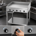 Thumbnail image #3 for Supreme JGT-2484-F 84 Inch Gas Floor Model Commercial Griddle with Thermostatic Controls