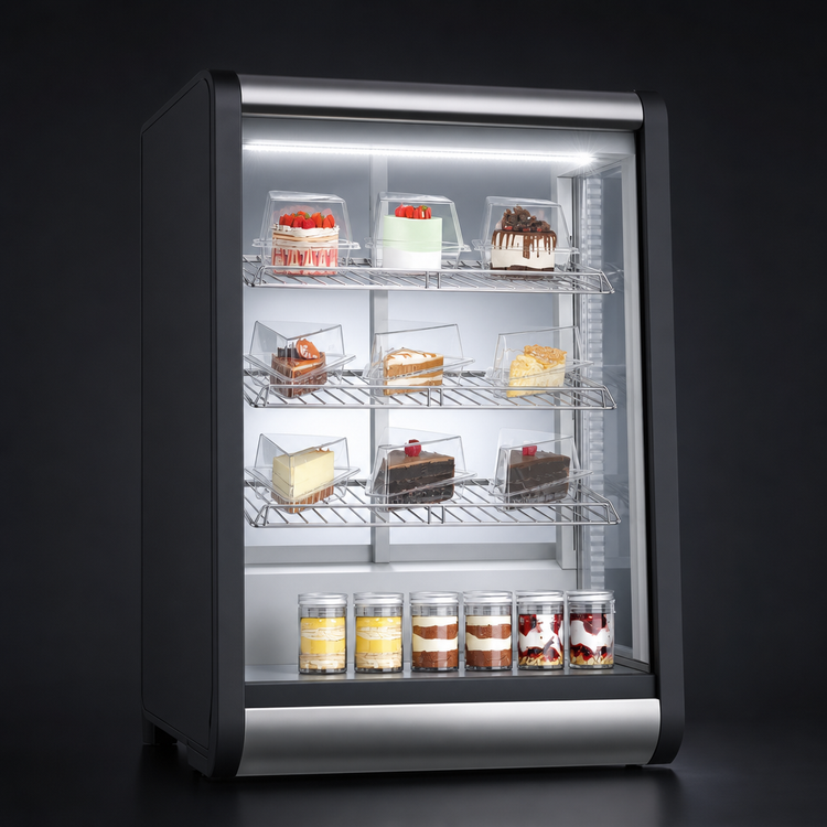 Product image #4 for KoolMore 24-Inch Countertop Full-Service 4-Tier Refrigerated Bakery Display Case