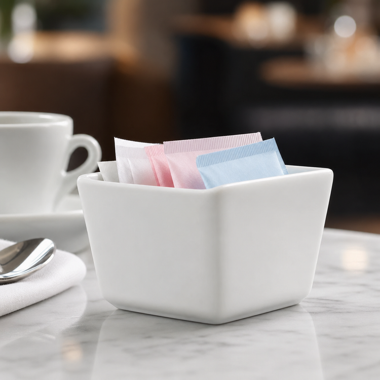 Product image #3 for American Metalcraft Ceramic Sugar Packet Holder, 3 1/2 x 2 1/2 x 2 Inches