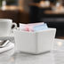 Thumbnail image #3 for American Metalcraft Ceramic Sugar Packet Holder, 3 1/2 x 2 1/2 x 2 Inches