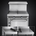 Thumbnail image #3 for Imperial Spec Series 36-Inch Heavy Duty Gas Range with 18-Inch Griddle, 18-Inch Hot Top, and Standard Oven