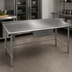 Thumbnail image #3 for Eagle Budget Series 108-Inch x 24-Inch 430 Stainless Steel Work Table with 1-1/2-Inch Rear Upturn