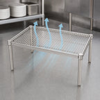 Thumbnail image #3 for Metro Super Erecta P2130NS Stainless Steel Open-Wire Dunnage Rack Platform, 30 x 21 x 14-1/2 Inches