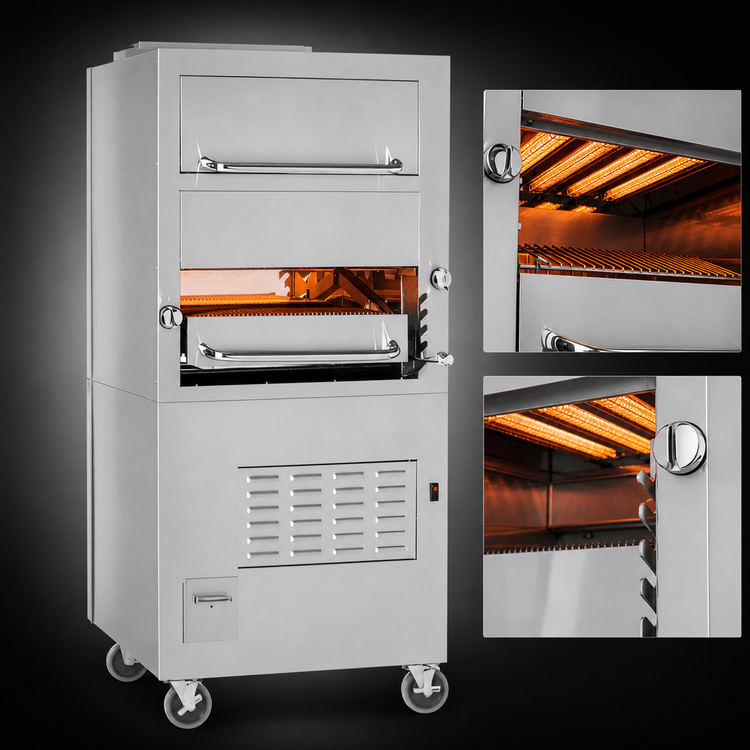 Product image #3 for Southbend Platinum 32-Inch Single Deck Heavy Duty Range Match Gas Infrared Broiler with Convection Oven Base and Warming Oven
