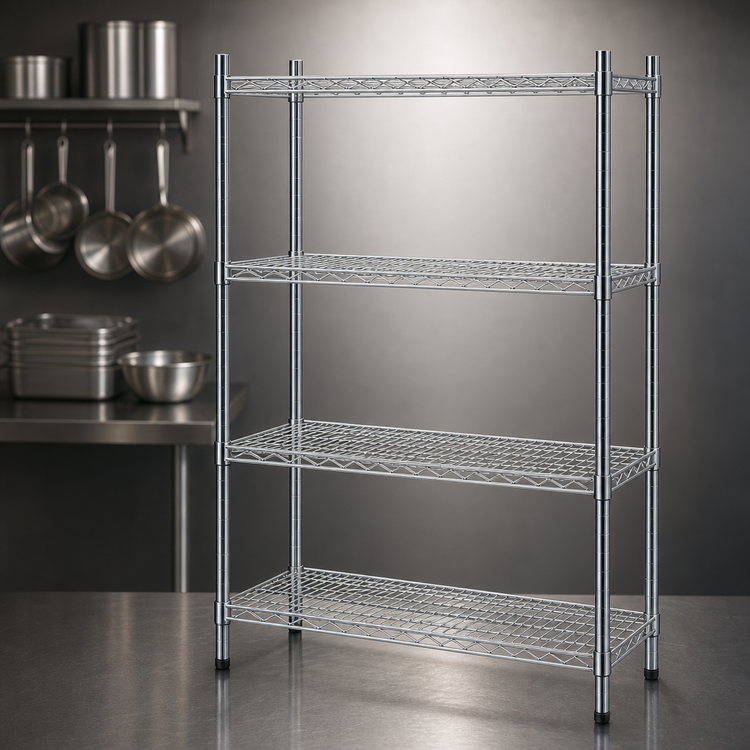 Product image #3 for Advance Tabco Special Value Series Heavy Duty Chrome Plated Wire Shelf, 60 x 21 Inches