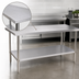 Thumbnail image #3 for Klinger's Trading AST2430 30 x 24 x 36-Inch 18/430 Stainless Steel Flat-Top Work Table with Undershelf