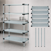Thumbnail image #3 for Quantum 54 Inch W x 18 Inch D x 63 Inch H Solid Shelving Starter Kit with 5 Solid Shelves