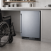 Thumbnail image #4 for Summit Appliance 24-Inch Wide ADA-Compliant Frost-Free Undercounter All-Freezer with Stainless Steel Door