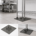 Thumbnail image #3 for Metro Super Erecta Seismic HCAI Preapproval 4-Post Square 6-Bolt Base Plate Kit