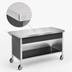 Thumbnail image #3 for Atlas Metal CAFT-1 Mobile Utility Solid Top Serving Counter, 24-Inch Stainless Steel Top