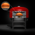 Thumbnail image #3 for Marra Forni Neapolitan 70.86-Inch Round Wood-Fired Pizza Oven with Brick Deck, Gas Burner, and Steel Stand