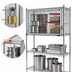 Thumbnail image #3 for Eagle Group 60-Inch W x 24-Inch D Stainless Steel Security Enclosure Kit with Flip-Up Door