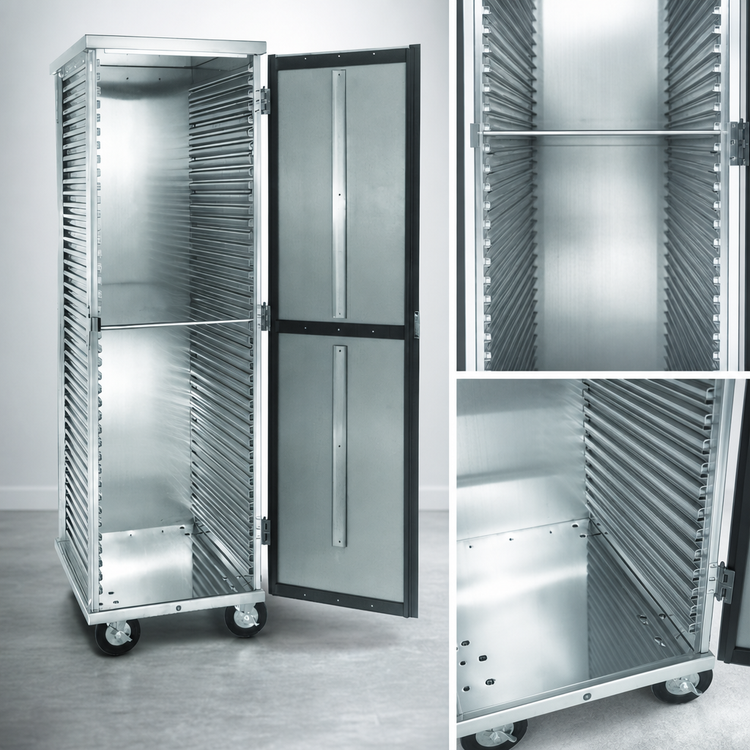 Product image #3 for Cres Cor Mobile 22-Pan Non-Insulated Aluminum Transport Storage Cabinet for 18 x 26 Pans