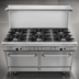 Thumbnail image #3 for Southbend Ultimate 60-Inch Commercial Gas Restaurant Range with 9 Open Burners, 2 Cabinets and Hi-Shelf