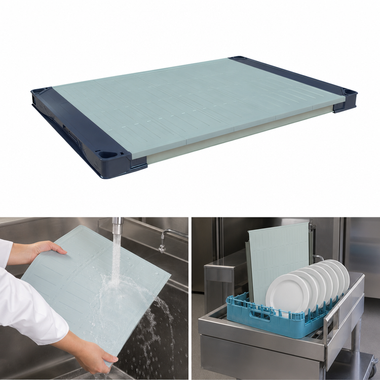 Product image #3 for MetroMax 4 30"W x 24"D Solid Blue Polymer Shelf with Microban