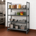 Thumbnail image #3 for Cambro Camshelving Basics Plus 4-Shelf Solid Stationary Starter Unit, 60-Inch Wide x 21-Inch Deep x 72-Inch High, Brushed Graphite