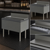 Thumbnail image #3 for Perlick Top Shelf TSF Series Full-Depth Underbar Ice Bin/Cocktail Unit with 10-Circuit Cold Plate, 24 x 24 Inches