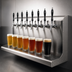Thumbnail image #3 for Perlick 3076-7 Modular 7-Faucet Wall-Mount Air-Cooled Draft Beer Dispensing Tower