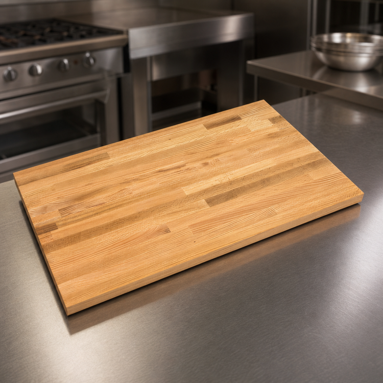 Product image #3 for John Boos Appalachian Red Oak Blended Edge Grain Island Countertop, 84 x 42 x 1-1/2 Inch, Penetrating Oil Finish